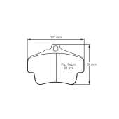 [U.2405.RSC1]Pagid Brake Pad Set